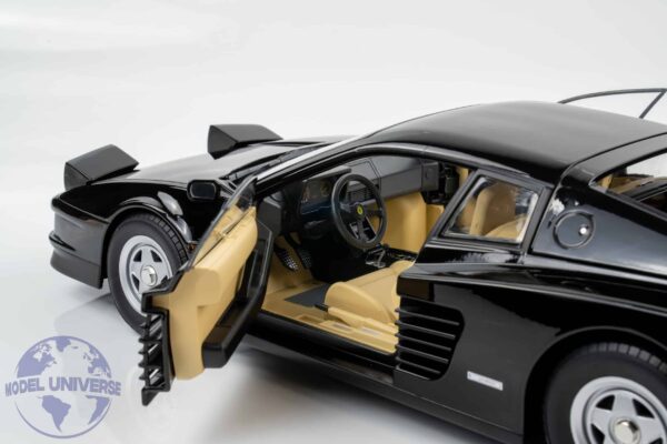 KK Scale - 1:12 Ferrari Testarossa Black 1986 - Diecast Model 12 KK Scale KKDC120202 Ferrari Testarossa Black Diecast Model 3