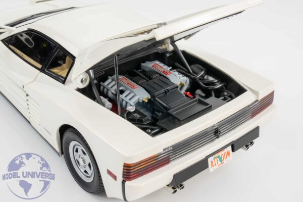 KK Scale - 1:12 Ferrari Testarossa Monospeccio from "Miami Vice" 1984 White - Diecast Model 18 KK Scale KKDC120203 Ferrari Testrossa Miami Vice White 3