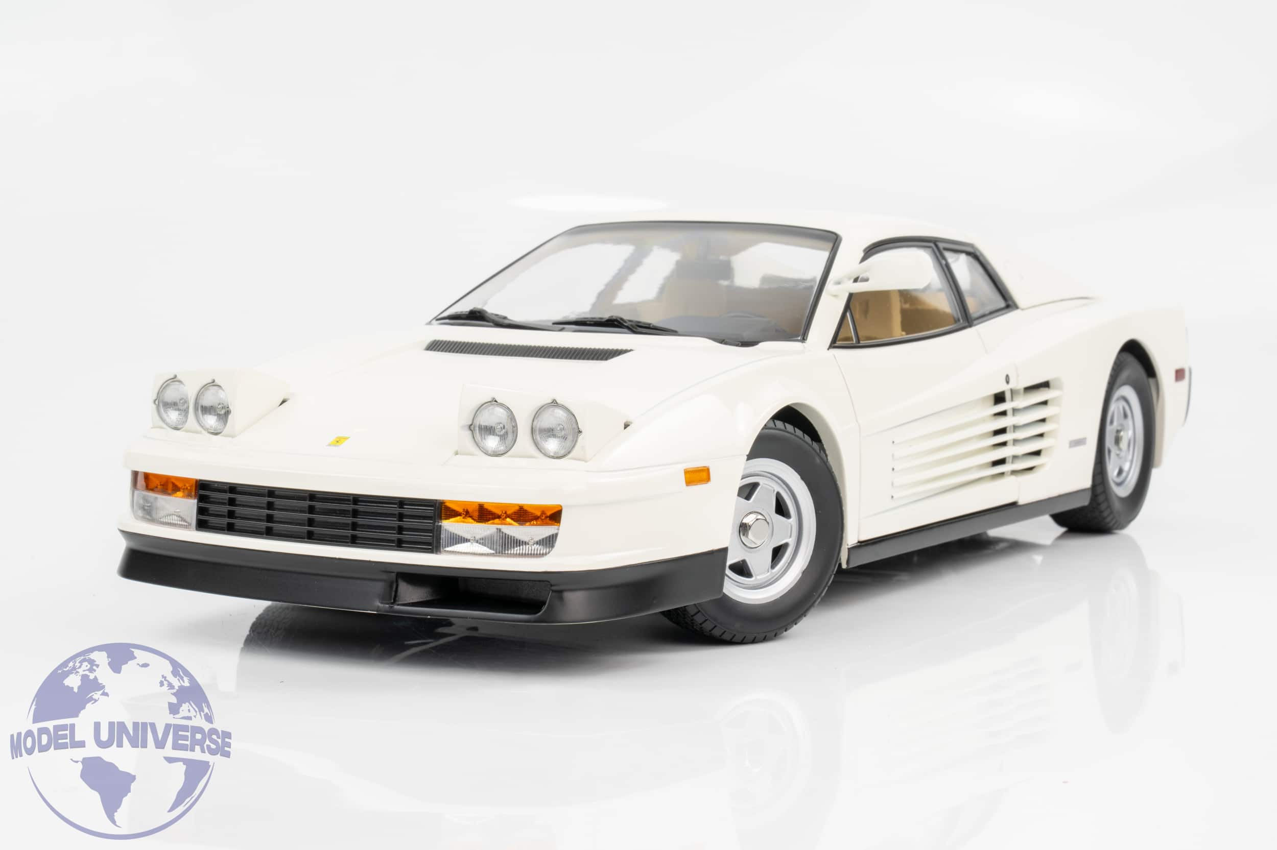 KK Scale - 1:12 Ferrari Testarossa Monospeccio from "Miami Vice" 1984 White - Diecast Model 9 KK Scale KKDC120203 Ferrari Testrossa Miami Vice White 7