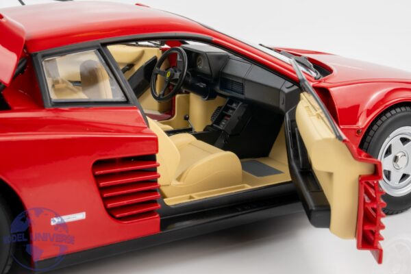 KK Scale - 1:12 Ferrari Testarossa Monospecchio Red 1984 - Diecast Model 16 KK Scale - 1:12 Ferrari Testarossa Monospecchio Red 1984 - Diecast Model