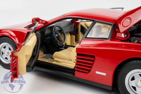 KK Scale - 1:12 Ferrari Testarossa Monospecchio Red 1984 - Diecast Model 17 KK Scale - 1:12 Ferrari Testarossa Monospecchio Red 1984 - Diecast Model