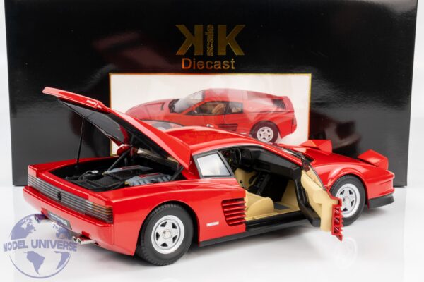KK Scale - 1:12 Ferrari Testarossa Monospecchio Red 1984 - Diecast Model 13 KK Scale - 1:12 Ferrari Testarossa Monospecchio Red 1984 - Diecast Model