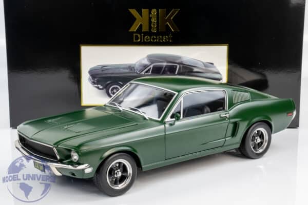 KK Scale - 1:12 Ford Mustang GT Fastback from "Bullitt" Movie 1968 Matt Green - Diecast Model