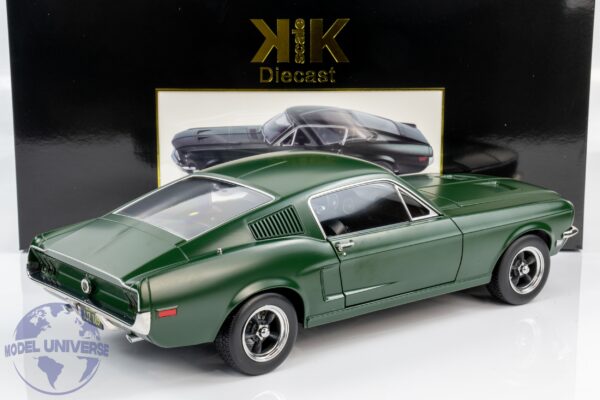 KK Scale - 1:12 Ford Mustang GT Fastback from "Bullitt" Movie 1968 Matt Green - Diecast Model 13 KK Scale - 1:12 Ford Mustang GT Fastback from