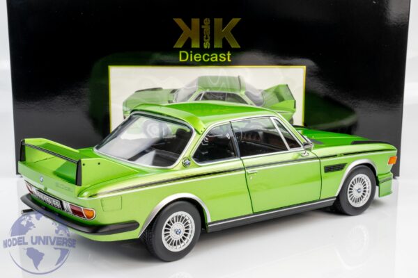 KK Scale - 1:12 BMW 3.0 CSL (E9) 1973 Green Metallic - Diecast Model 13 KK Scale KKDC120231 BMW 3.0 CSL E9 1973 Green Diecast Model