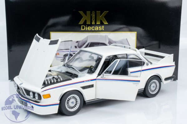 KK Scale - 1:12 BMW 3.0 CSL (E9) 1973 White - Diecast Model 10 KK Scale - 1:12 BMW 3.0 CSL (E9) 1973 White - Diecast Model