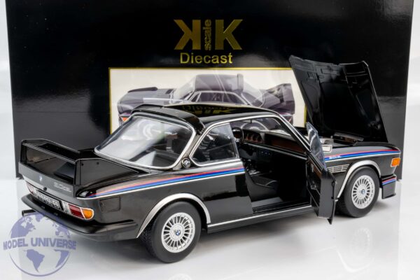 KK Scale - 1:12 BMW 3.0 CSL (E9) 1973 Black - Diecast Model 12 KK Scale KKDC120233 BMW 3.0 CSL E9 1973 Black Diecast Model 2