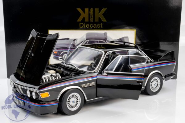 KK Scale - 1:12 BMW 3.0 CSL (E9) 1973 Black - Diecast Model 11 KK Scale KKDC120233 BMW 3.0 CSL E9 1973 Black Diecast Model 3