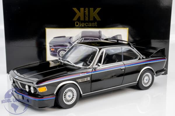 KK Scale KKDC120233 BMW 3.0 CSL E9 1973 Black Diecast Model 4