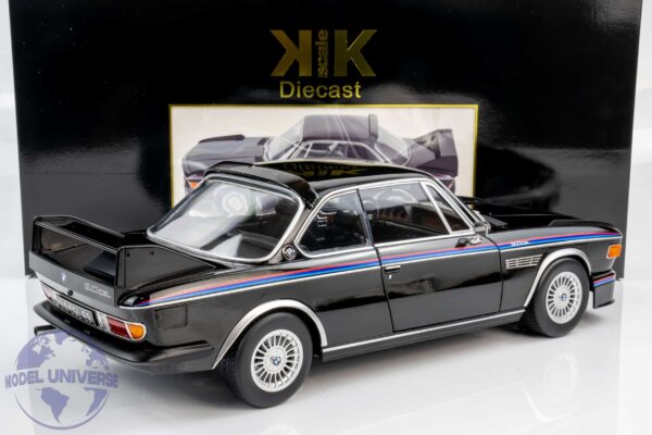KK Scale - 1:12 BMW 3.0 CSL (E9) 1973 Black - Diecast Model 13 KK Scale KKDC120233 BMW 3.0 CSL E9 1973 Black Diecast Model