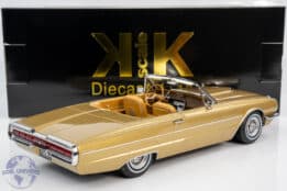 KK Scale - 1:18 Ford Thunderbird Cabriolet 1966 Gold Metallic / White Roof - Diecast Model