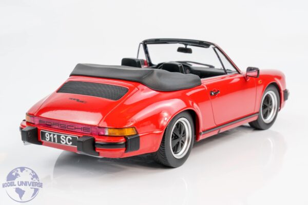 KK Scale - 1:18 Porsche 911 SC Cabrio 1983 Red - Diecast Model 21 KK Scale - 1:18 Porsche 911 SC Cabrio 1983 Red - Diecast Model