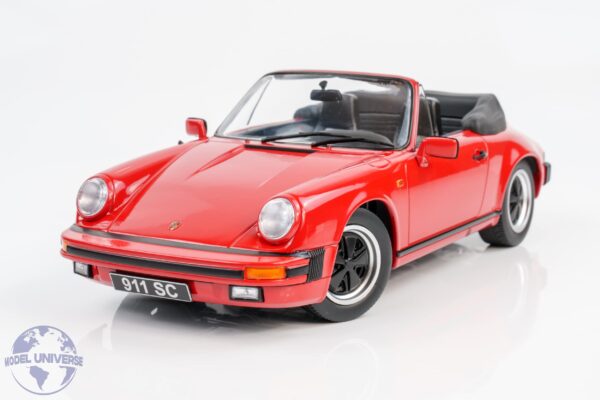 KK Scale - 1:18 Porsche 911 SC Cabrio 1983 Red - Diecast Model 20 KK Scale - 1:18 Porsche 911 SC Cabrio 1983 Red - Diecast Model