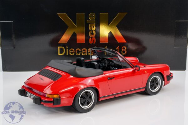 KK Scale - 1:18 Porsche 911 SC Cabrio 1983 Red - Diecast Model 13 KK Scale - 1:18 Porsche 911 SC Cabrio 1983 Red - Diecast Model