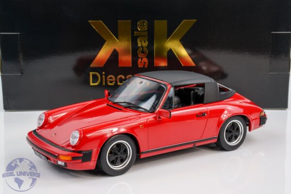 KK Scale - 1:18 Porsche 911 SC Cabrio 1983 Red - Diecast Model 12 KK Scale - 1:18 Porsche 911 SC Cabrio 1983 Red - Diecast Model