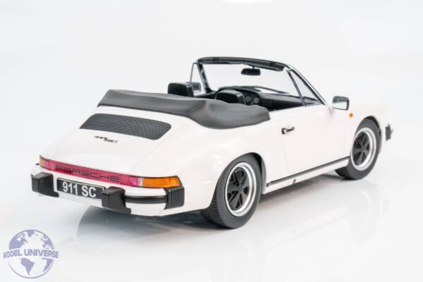 KK Scale - 1:18 Porsche 911 SC Cabrio 1983 White - Diecast Model 20 KK Scale - 1:18 Porsche 911 SC Cabrio 1983 White - Diecast Model