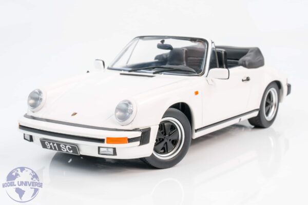 KK Scale - 1:18 Porsche 911 SC Cabrio 1983 White - Diecast Model 19 KK Scale - 1:18 Porsche 911 SC Cabrio 1983 White - Diecast Model