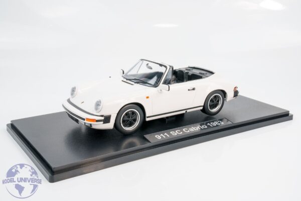KK Scale - 1:18 Porsche 911 SC Cabrio 1983 White - Diecast Model 16 KK Scale - 1:18 Porsche 911 SC Cabrio 1983 White - Diecast Model