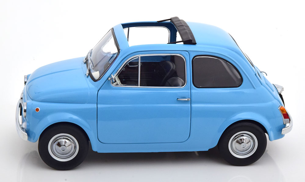 KK Scale - 1:12 Fiat 500F 1968 Light Blue | Model Universe