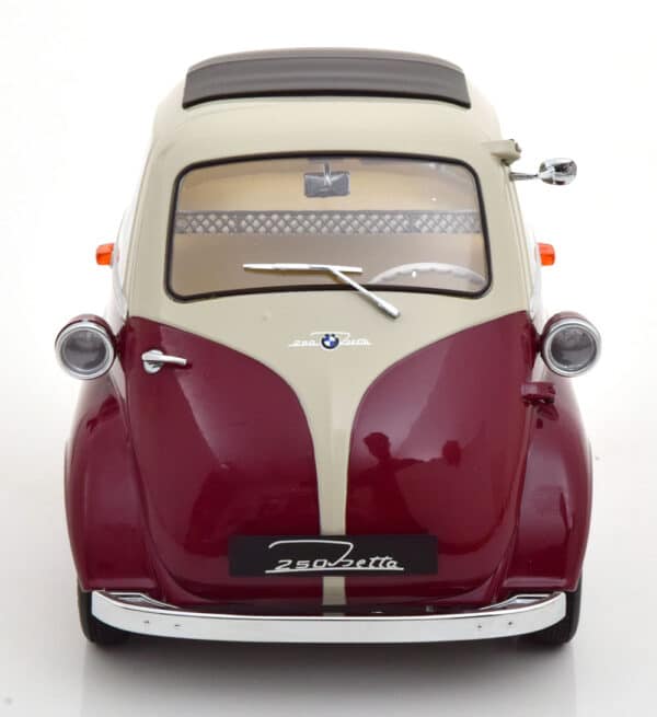 kk scale - 1:12 bmw 250 isetta 1959 dark red/light grey