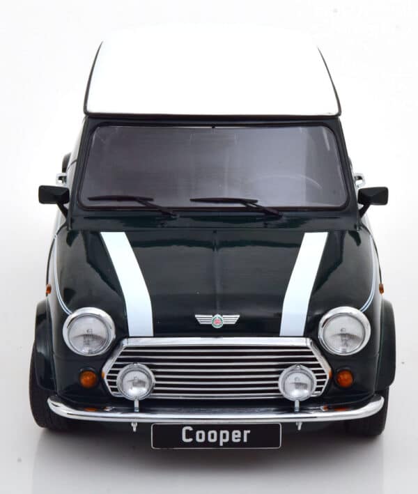 kk scale - 1:12 mini cooper dark green/white (lhd)