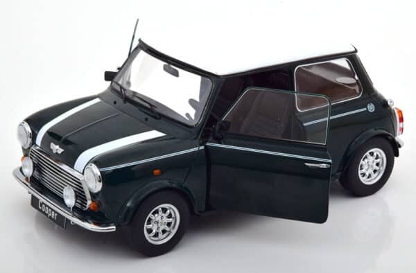kk scale - 1:12 mini cooper dark green/white (lhd)