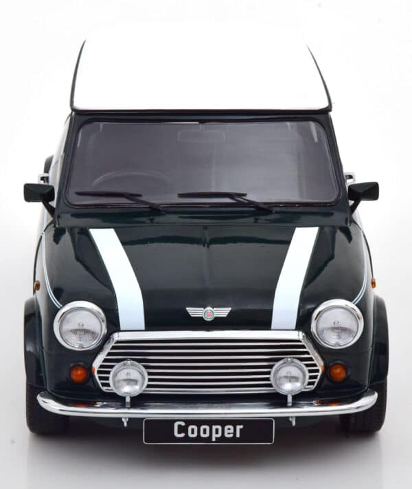 kk scale - 1:12 mini cooper dark green/white (rhd)