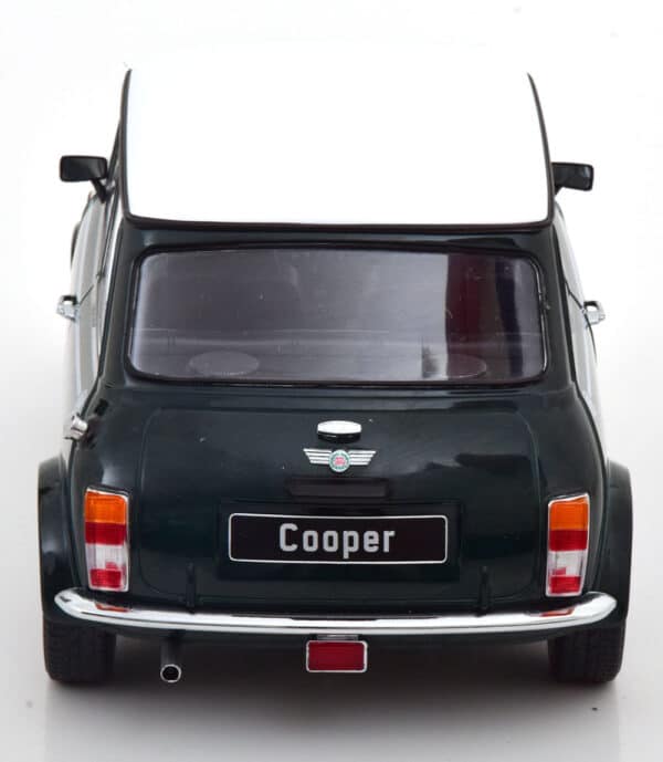 kk scale - 1:12 mini cooper dark green/white (rhd)