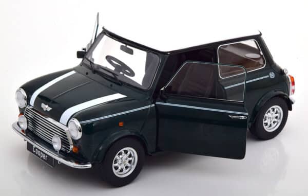 kk scale - 1:12 mini cooper dark green/white (rhd)
