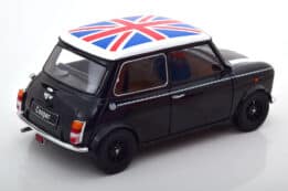 kk scale - 1:12 mini cooper black/white w/union jack (lhd)