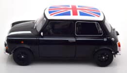kk scale - 1:12 mini cooper black/white w/union jack (lhd)