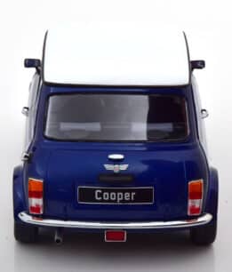 kk scale - 1:12 mini cooper blue metallic/white (lhd)