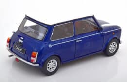 kk scale - 1:12 mini cooper blue metallic/white (rhd)