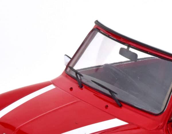 kk scale - 1:12 mini cooper red/white (rhd)