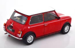 kk scale - 1:12 mini cooper red/white (rhd)