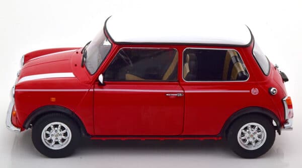 kk scale - 1:12 mini cooper red/white (rhd)
