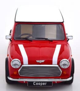kk scale - 1:12 mini cooper red/white (rhd)