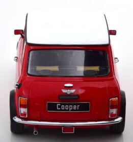 kk scale - 1:12 mini cooper red/white (rhd)