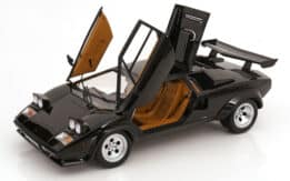 KK Scale 1:12 Lamborghini Countach LP 5000S QV 1985 Black Diecast Model
