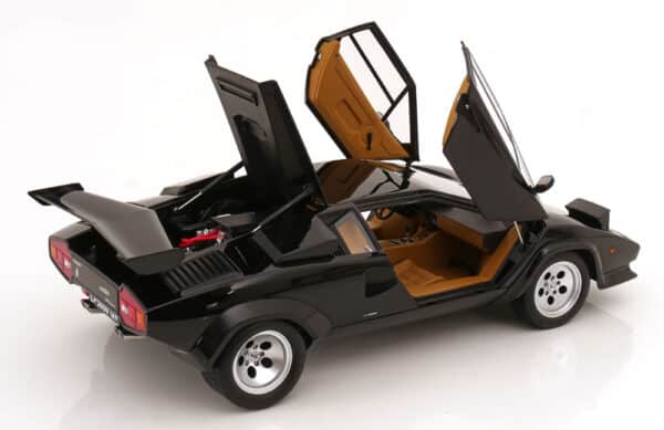 KK Scale 1:12 Lamborghini Countach LP 5000S QV 1985 Black Diecast Model