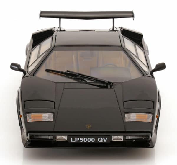 KK Scale 1:12 Lamborghini Countach LP 5000S QV 1985 Black Diecast Model
