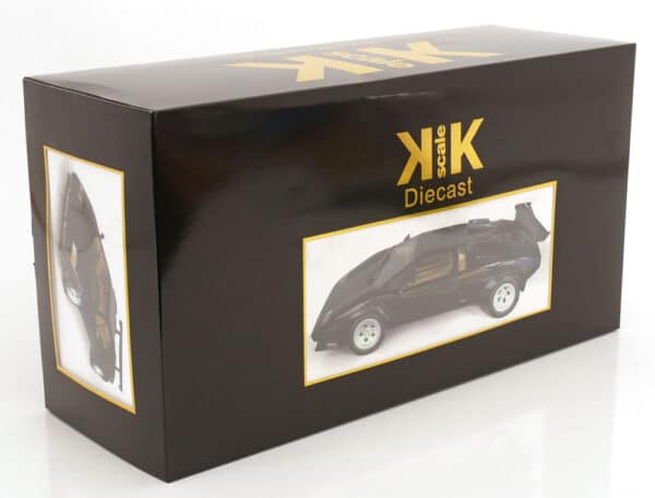KK Scale 1:12 Lamborghini Countach LP 5000S QV 1985 Black Diecast Model