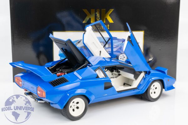 KK Scale - 1:12 Lamborghini Countach LP5000S QV 1985 Blue - Diecast Model 6 KKDC120145 KK Scale 1_12 Lamborghini Countach LP 5000S QV 1985 Blue Diecast Model 2