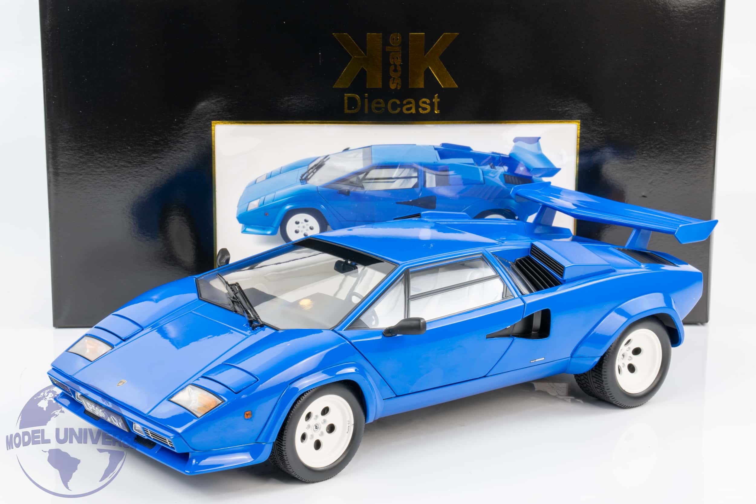 KK Scale - 1:12 Lamborghini Countach LP5000S QV 1985 Blue - Diecast Model