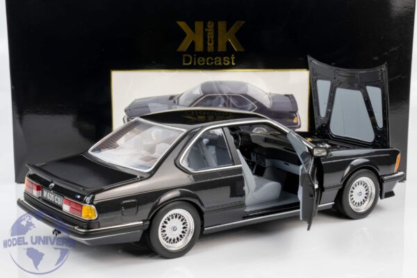KK Scale - 1:12 BMW M635 CSI 1987 Black Metallic (KKDC120163) Diecast Model 12 KKDC120163 KK Scale bmw m 635csi black 3