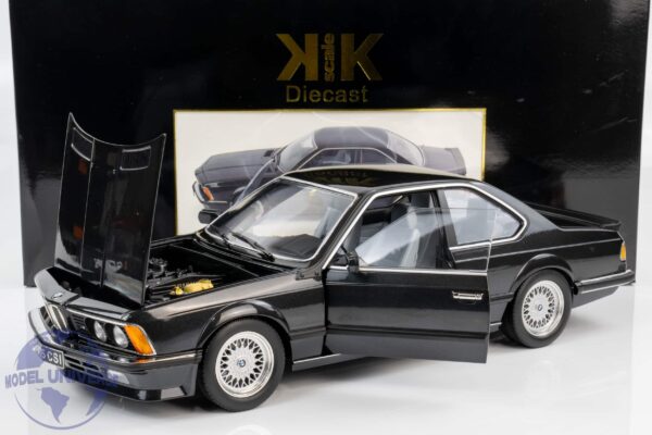 KK Scale - 1:12 BMW M635 CSI 1987 Black Metallic (KKDC120163) Diecast Model 11 KKDC120163 KK Scale bmw m 635csi black 4