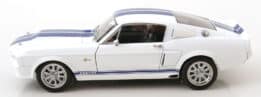 Ford Mustang Shelby GT500 1967 White/Blue - 1:12 Scale Diecast Model by KK Scale