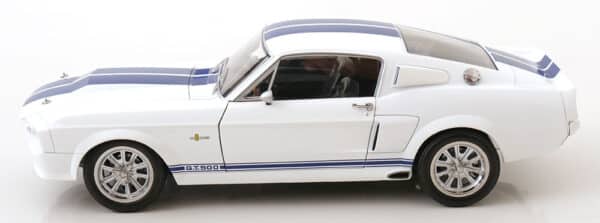Ford Mustang Shelby GT500 1967 White/Blue - 1:12 Scale Diecast Model by KK Scale