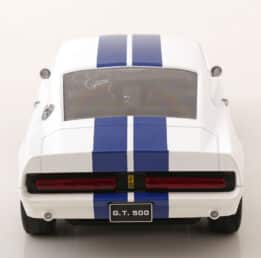 Ford Mustang Shelby GT500 1967 White/Blue - 1:12 Scale Diecast Model by KK Scale