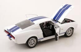 Ford Mustang Shelby GT500 1967 White/Blue - 1:12 Scale Diecast Model by KK Scale